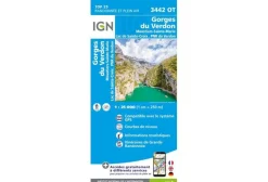 Carte IGN Gorges du Verdon 3442OT^ Cartes