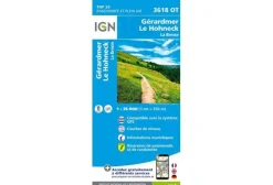 Carte IGN Gérardmer Le Hohneck 3618OT^ Cartes