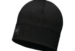 Buff Merino Wool Solid Black^ Bonnets / Gants
