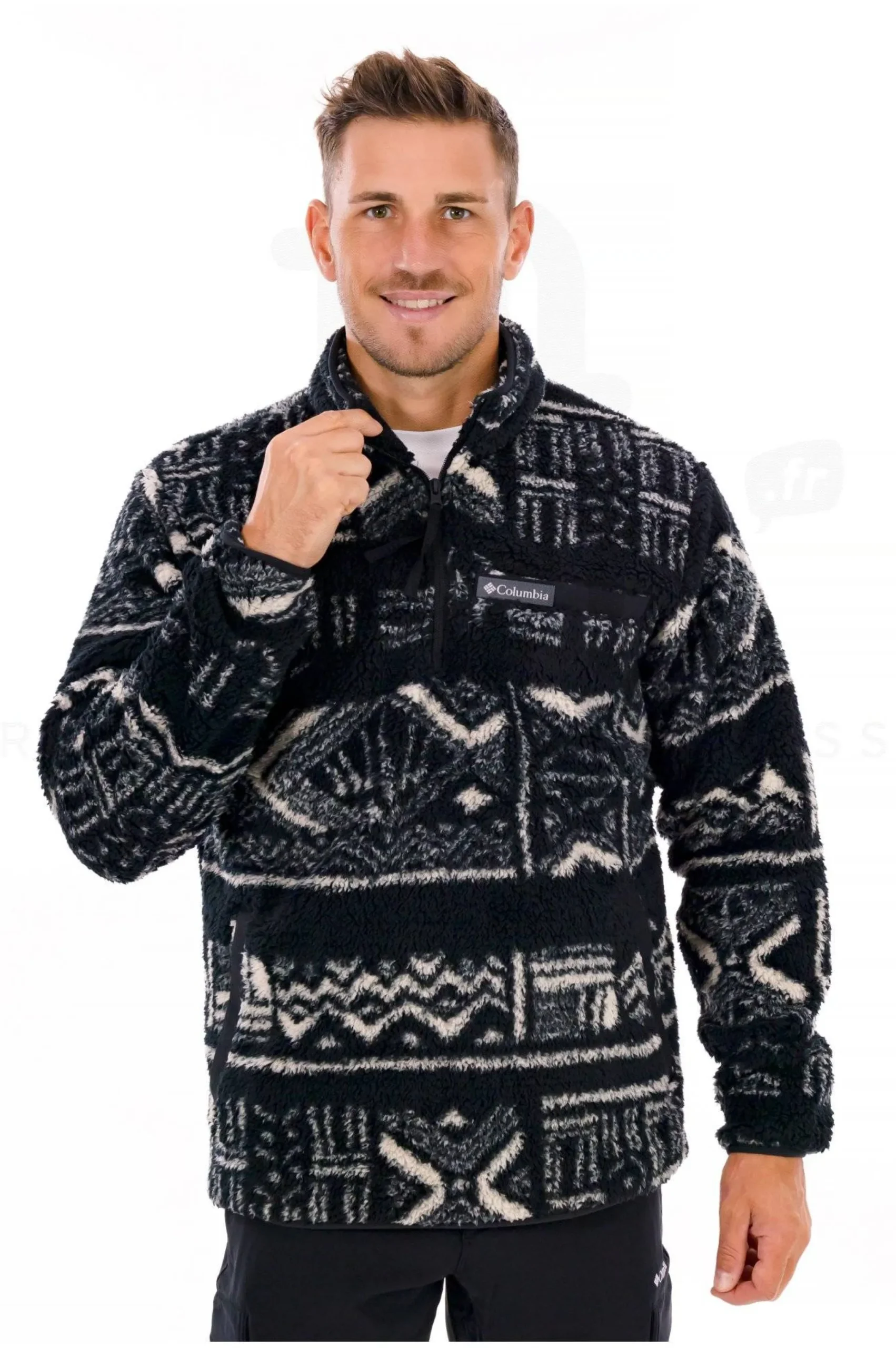 Columbia Rugged Ridge High Pile 1/2 Zip^Homme Polaires