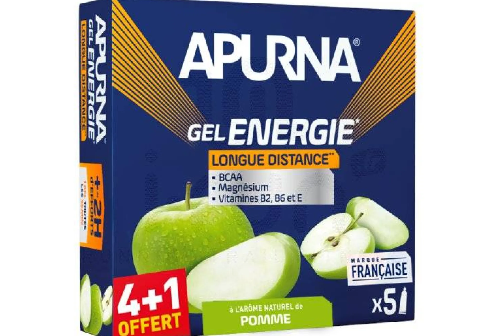Apurna Étui gels +2h d'efforts Pomme^ Gels